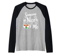 Quelqu'un Au Niger M'aime l'amour Longue Distance Manche Raglan