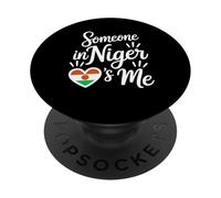 Quelqu'un Au Niger M'aime l'amour Longue Distance PopSockets PopGrip Adhésif
