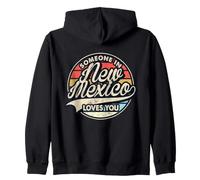 Quelqu'un au Nouveau-Mexique t'aime, État américain, Cool, rétro Sweat à Capuche