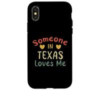 Quelqu'un au Texas m'aime Retro, État américain Coque pour iPhone X/XS