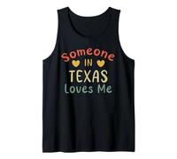 Quelqu'un au Texas m'aime Retro, État américain Débardeur
