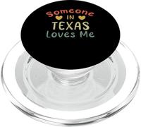 Quelqu'un au Texas m'aime Retro, État américain PopSockets PopGrip pour MagSafe