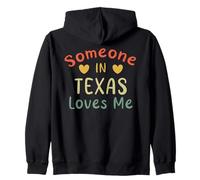 Quelqu'un au Texas m'aime Retro, État américain Sweat à Capuche