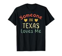 Quelqu'un au Texas m'aime Retro, État américain T-Shirt