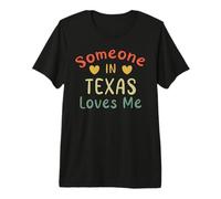 Quelqu'un au Texas m'aime Retro, État américain T-Shirt Haut de Gamme