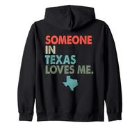 Quelqu'un au Texas m'aime, Style rétro, État américain Sweat à Capuche