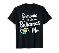 Quelqu'un Aux Bahamas M'aime Cœur Drapeau T-Shirt