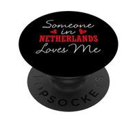 Quelqu'un aux Pays-Bas m'aime Relation Couple PopSockets PopGrip Adhésif