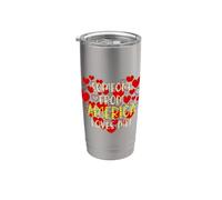 Quelqu'un d'Amérique m'aime dans Love Hearts Gobelet isotherme en acier inoxydable double paroi