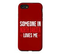 Quelqu'un dans Le Dakota du Nord m'aime Heart State Vintage Coque pour iPhone SE (2020) / 7/8