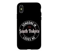 Quelqu'un dans Le Dakota du Sud m'aime Grunge State Retro Coque pour iPhone X/XS