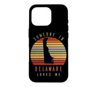 Quelqu'un dans Le Delaware m'aime Vintage State Retro Coque pour iPhone 16 Pro