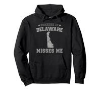 Quelqu'un dans Le Delaware me Manque Heart Vintage State Sweat à Capuche