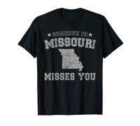 Quelqu'un dans Le Missouri Vous Manque Vintage State T-Shirt