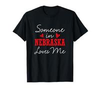 Quelqu'un dans Le Nebraska m'aime Couple relationnel T-Shirt