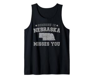 Quelqu'un dans Le Nebraska Vous Manque Vintage State Débardeur