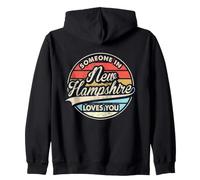 Quelqu'un dans Le New Hampshire t'aime, État américain, Cool, rétro Sweat à Capuche