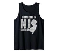 Quelqu'un dans Le New Jersey m'aime Retro US State Cool Débardeur
