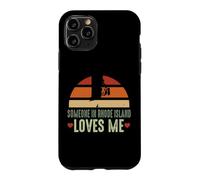 Quelqu'un dans Le Rhode Island m'aime Retro Vintage State Coque pour iPhone 11 Pro