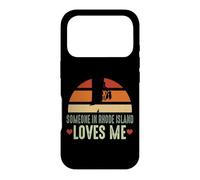 Quelqu'un dans Le Rhode Island m'aime Retro Vintage State Coque pour iPhone 17 Pro