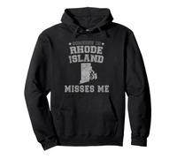 Quelqu'un dans Le Rhode Island me Manque Heart Vintage State Sweat à Capuche