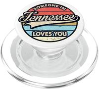 Quelqu'un dans Le Tennessee t'aime, État américain, Cool, rétro PopSockets PopGrip pour MagSafe