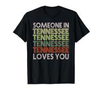 Quelqu'un dans Le Tennessee t'aime State Retro Vintage T-Shirt