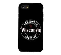 Quelqu'un dans Le Wisconsin m'aime Grunge State Retro Coque pour iPhone SE (2020) / 7/8