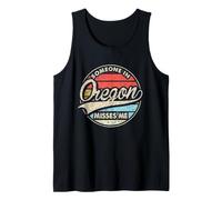 Quelqu'un dans l'Oregon me Manque, États-Unis State Cool Retro Débardeur