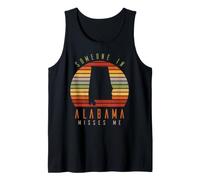 Quelqu'un en Alabama me Manque Vintage State Retro Débardeur