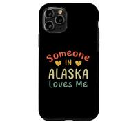 Quelqu'un en Alaska m'aime Retro USA State US Coque pour iPhone 11 Pro