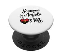 Quelqu'un en Angola M'aime, Amour Longue Distance PopSockets PopGrip Adhésif