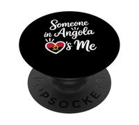 Quelqu'un en Angola M'aime, Amour Longue Distance PopSockets PopGrip Adhésif
