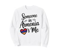 Quelqu'un en Arménie M'aime Cœur Drapeau Amour Sweatshirt
