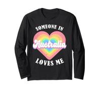 Quelqu'un en Australie m'aime, fière de l'Australie Manche Longue