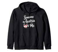Quelqu'un en Autriche M'aime l'amour Longue Distance Sweat à Capuche