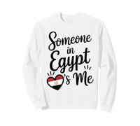 Quelqu'un en Egypte Moi Egypte Coeur Drapeau Voyage Sweatshirt