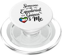 Quelqu'un en Guinée Équatoriale M'aime Heart Pride PopSockets PopGrip pour MagSafe