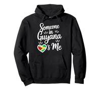 Quelqu'un en Guyane M'aime Coeur Longue Distance Sweat à Capuche