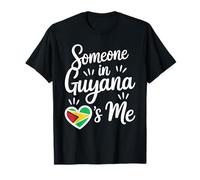 Quelqu'un en Guyane M'aime Coeur Longue Distance T-Shirt
