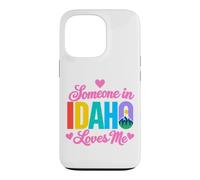 Quelqu'un en Idaho m'aime Mountain Forest State Love Coque pour iPhone 13 Pro