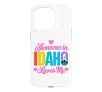 Quelqu'un en Idaho m'aime Mountain Forest State Love Coque pour iPhone 15 Pro