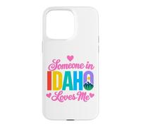 Quelqu'un en Idaho m'aime Mountain Forest State Love Coque pour iPhone 15 Pro Max