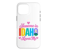 Quelqu'un en Idaho m'aime Mountain Forest State Love Coque pour iPhone 16 Pro Max