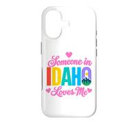 Quelqu'un en Idaho m'aime Mountain Forest State Love Coque pour iPhone 17