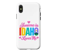 Quelqu'un en Idaho m'aime Mountain Forest State Love Coque pour iPhone X/XS