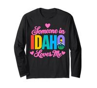 Quelqu'un en Idaho m'aime Mountain Forest State Love Manche Longue