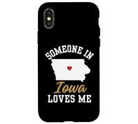 Quelqu'un en Iowa m'aime, Iowa Affection de Loin Coque pour iPhone X/XS