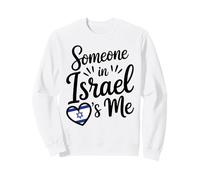 Quelqu'un en Israël M'aime Coeur Drapeau Fierté Sweatshirt