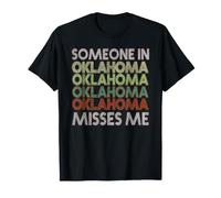 Quelqu'un en Oklahoma me Manque State Retro Vintage T-Shirt